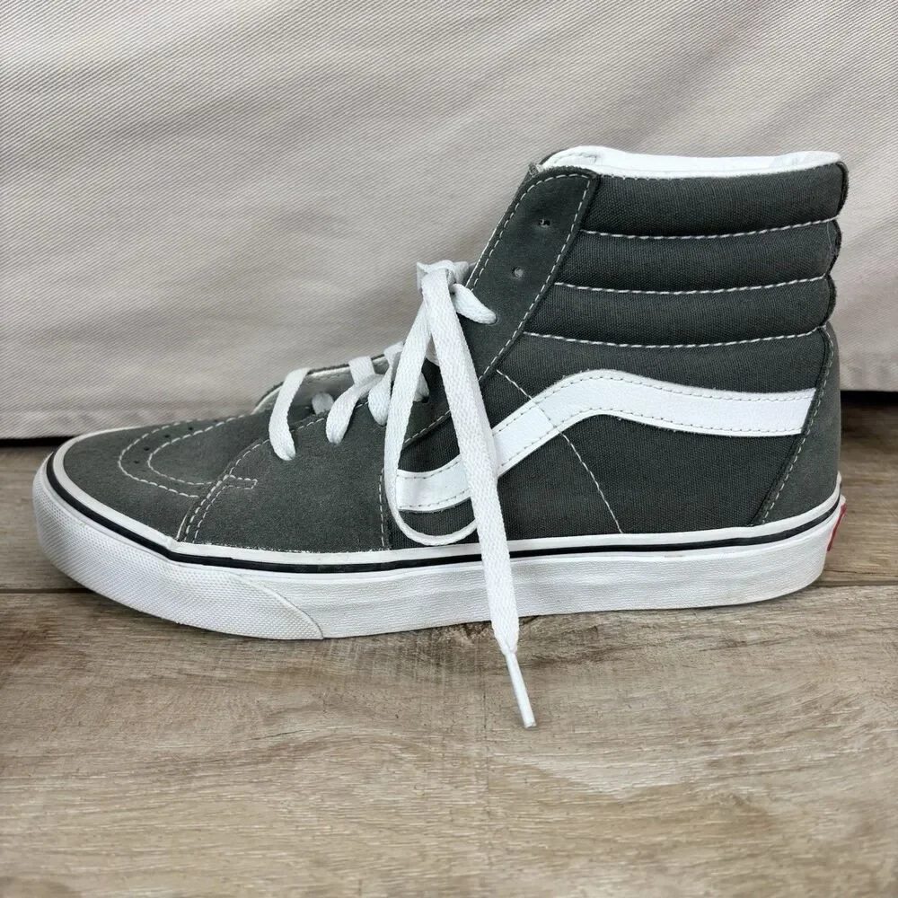 Vans Sk8 Hi Forest Green Suede HT Sneakers Skateboard Mens Sz 8 Athletic Preppy